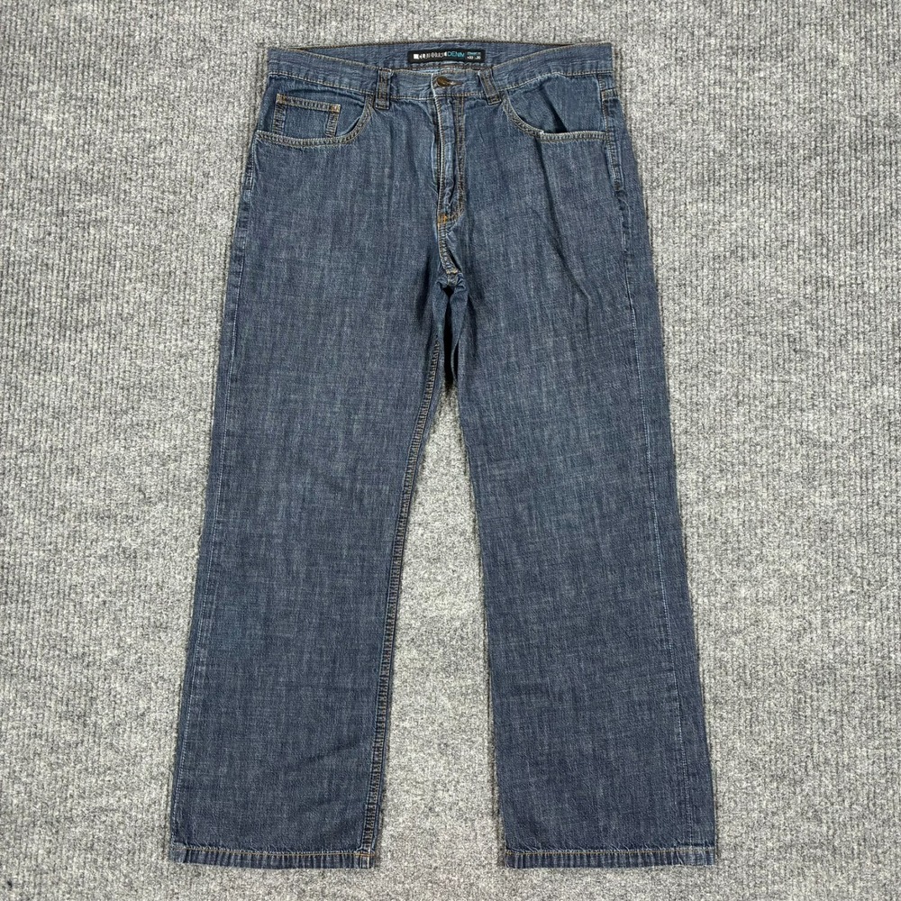 Claiborne Denim Straight Fit Jeans Mens Size 33x30 Blue 100% Cotton Classic